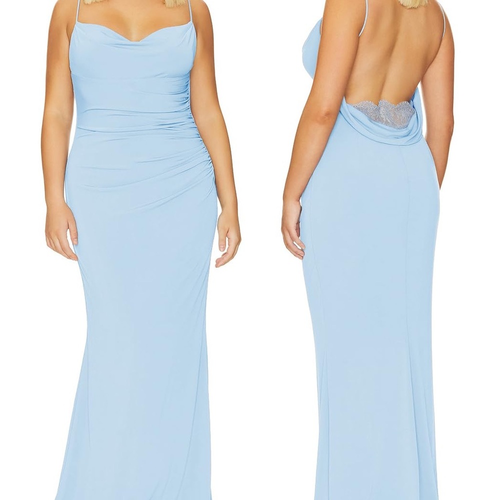 Chic Backless Light Blue Dress - Picture 1 of 1